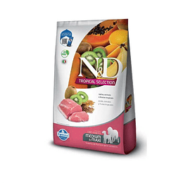 N&D Tropical Selection Cerdo para Perros Medianos y Maxi 12kg