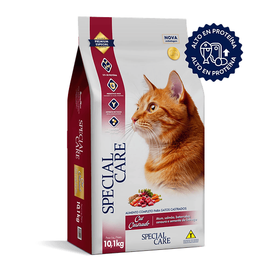 Special Care Gato Adulto Castrado 10kg Atún y Salmón 