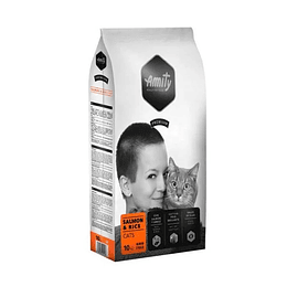 Amity Premium Gato Castrado 10kg Salmón y Arroz