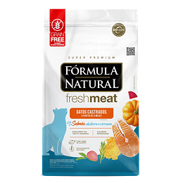 Formula Natural Gato Castrado Salmón Libre de Grano 1kg