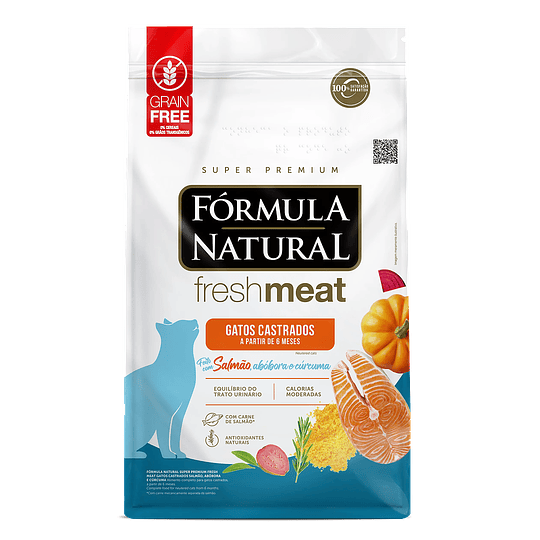 Formula Natural Gato Castrado Salmón Libre de Grano 1kg