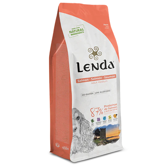 Lenda Perro Salmón 12kg Raza Mediana Grande 