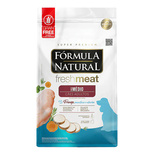 Formula Natural Perro Adulto Raza Mediana 12kg Libre de Grano 