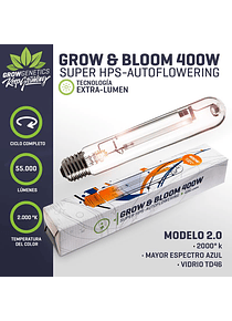 Ampolleta Grow & Bloom400W