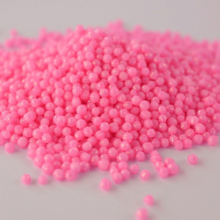 Perla Diamantada Mini Rosa Holográfico 30gr 1