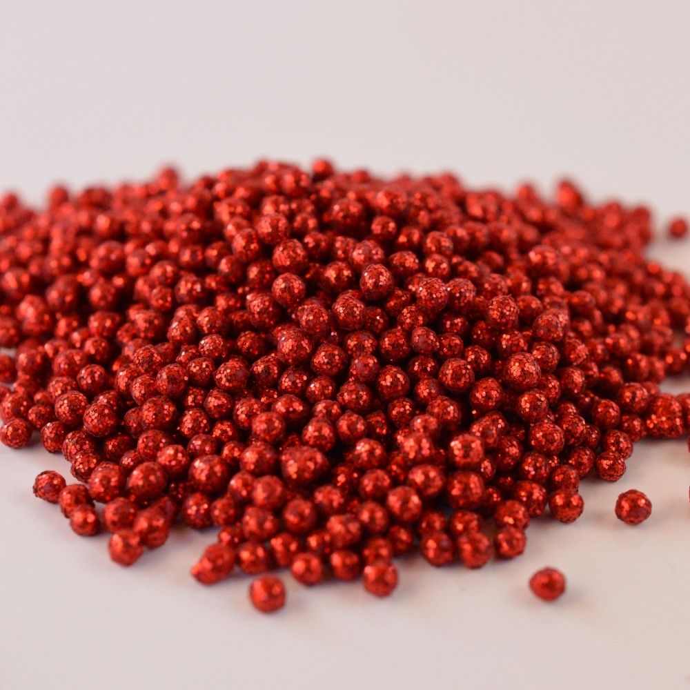 Perla Diamantada Mini Rojo 30gr
