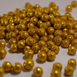 Perla Diamantada Mediana Dorado 30gr