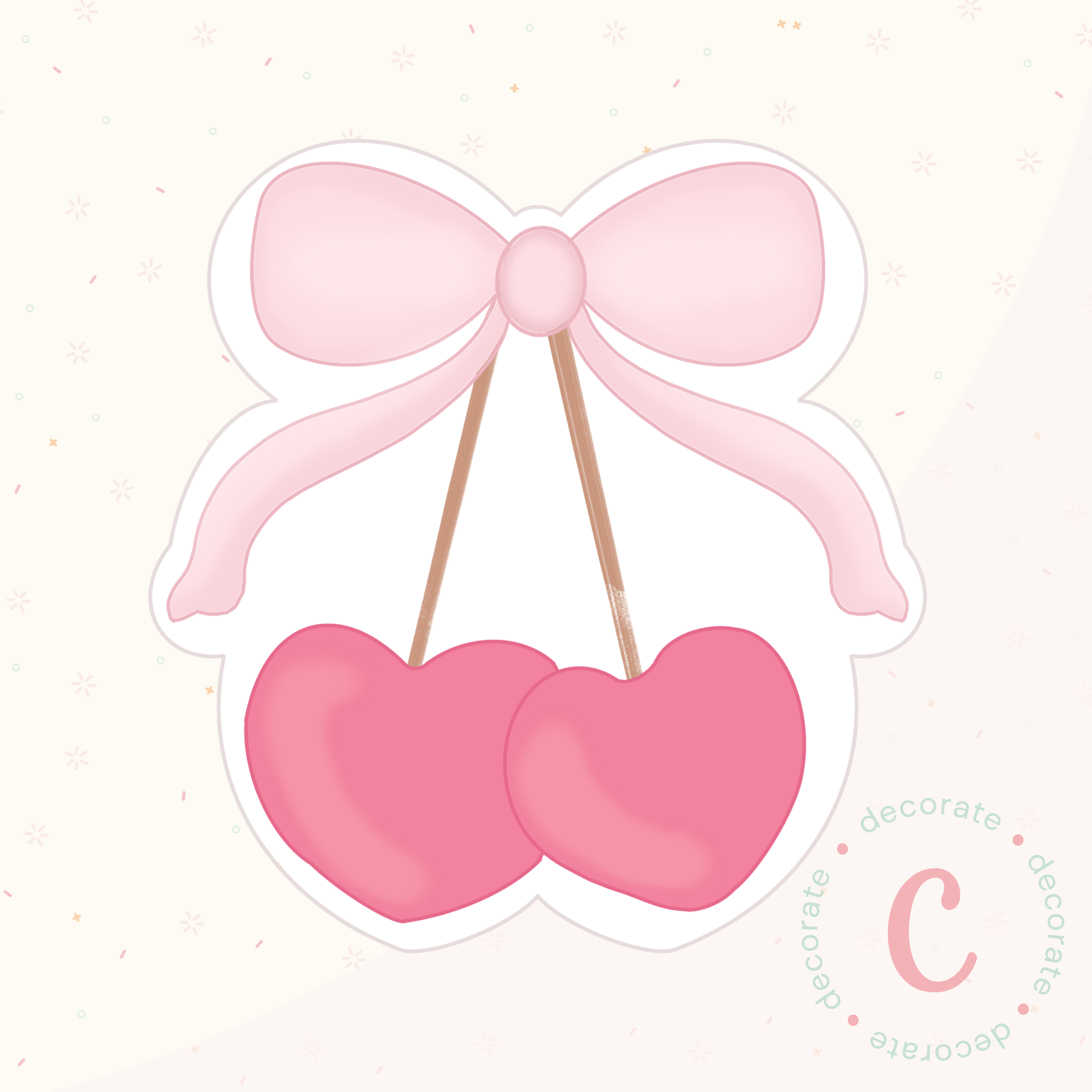 Cortador de Galletas Guinda Coquette 8,5 cm