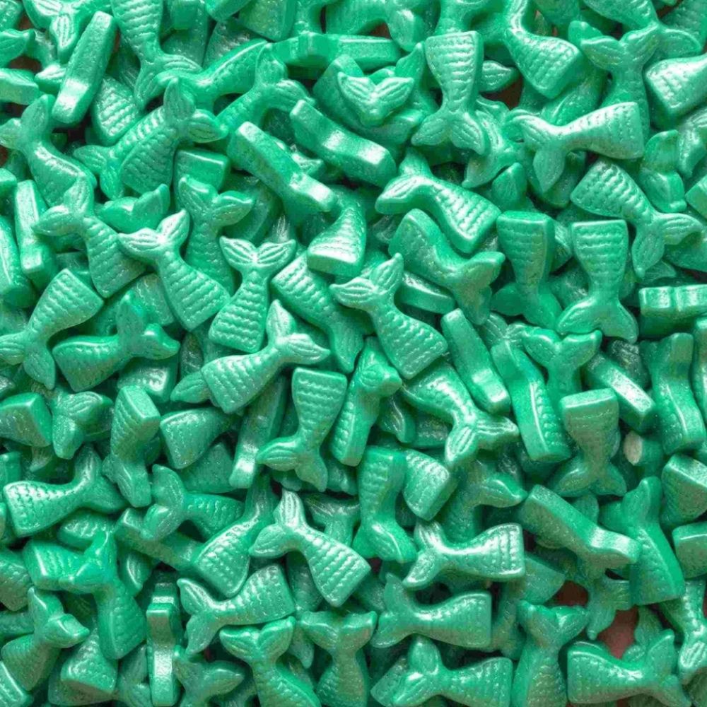 Figuras de Caramelo Cola de Sirena Verde Agua - 30 g
