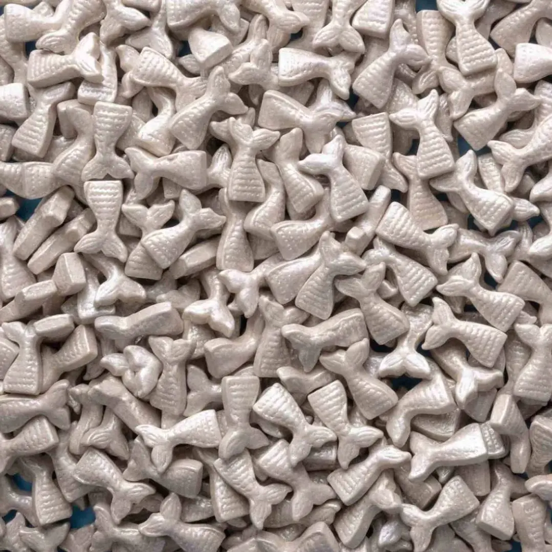 Figuras de Caramelo Cola de Sirena Plateada - 30 g 1