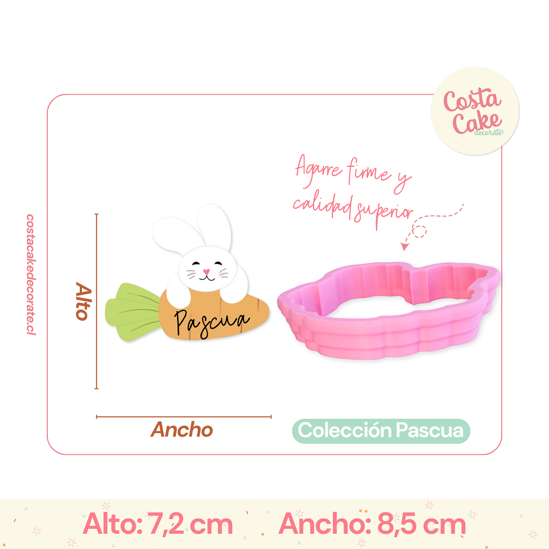 Cortador Conejito con Zanahoria N*1 2