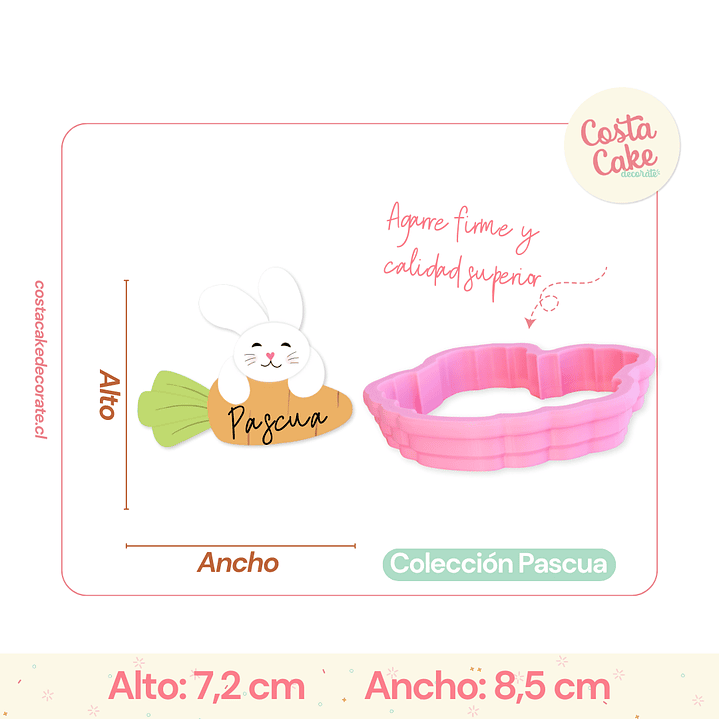 Cortador Conejito con Zanahoria N*1 2