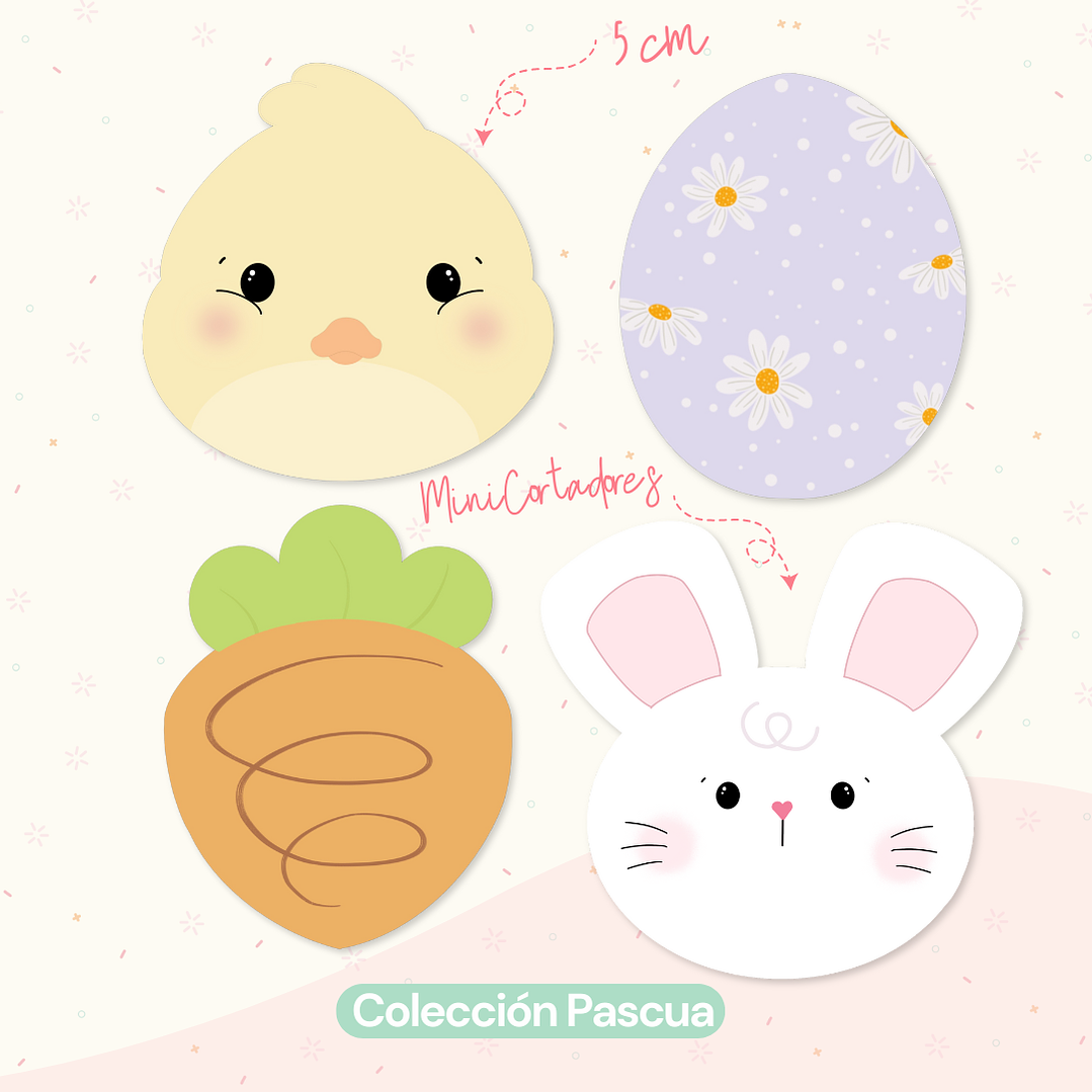 Mini Cortadores Pascua - Elegir diseño 1