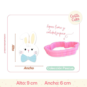 Cortador Conejito con Corbata