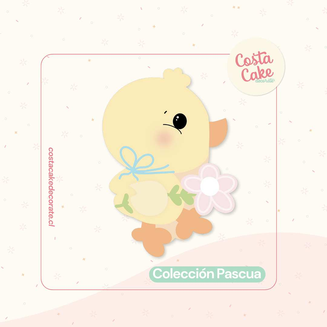 Cortador Pollito con Flor 1