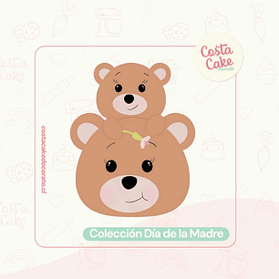 Cortador Oso Madre e Hijo 9 cm