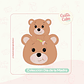 Cortador Oso Madre e Hijo 9 cm - Miniatura 1