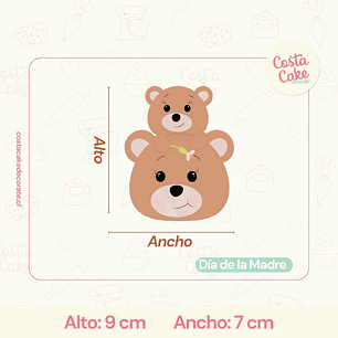 Cortador Oso Madre e Hijo 9 cm