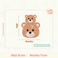 Cortador Oso Madre e Hijo 9 cm - Miniatura 2