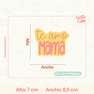Cortador “Feliz Día Mamá” - 8.5 cm