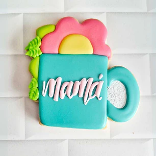 Cortador Tacita con Flores - 8 cm