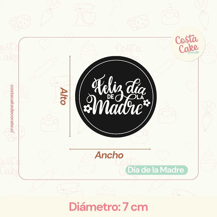 Set de stamp + cortador para fondant 