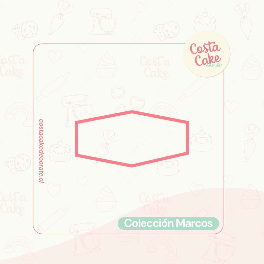 Cortador para Galletas Prisma Hexagonal 8,5cm