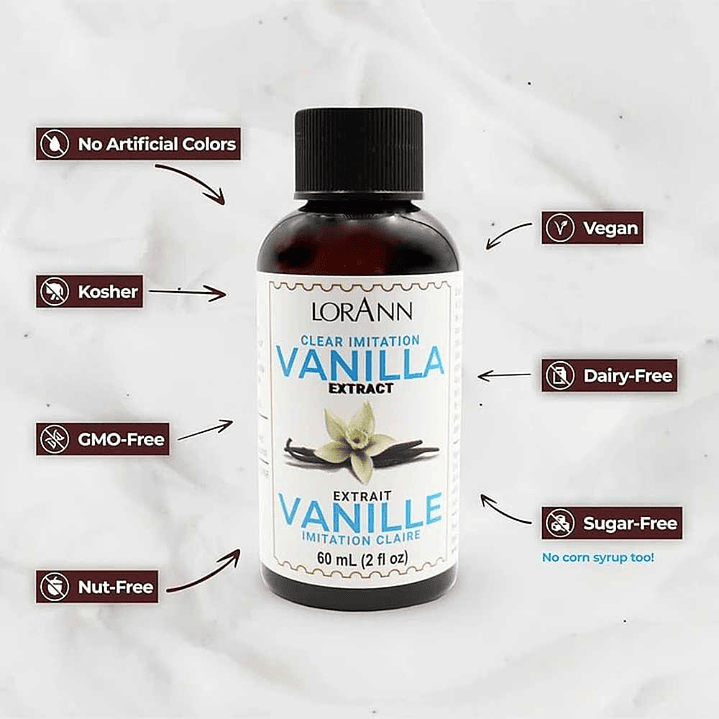 Extracto de vainilla transparente - Botella 60mL 2