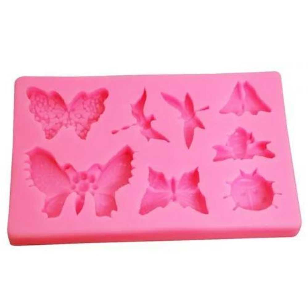 Molde Silicona Fondant Mariposas 8 figuras 1