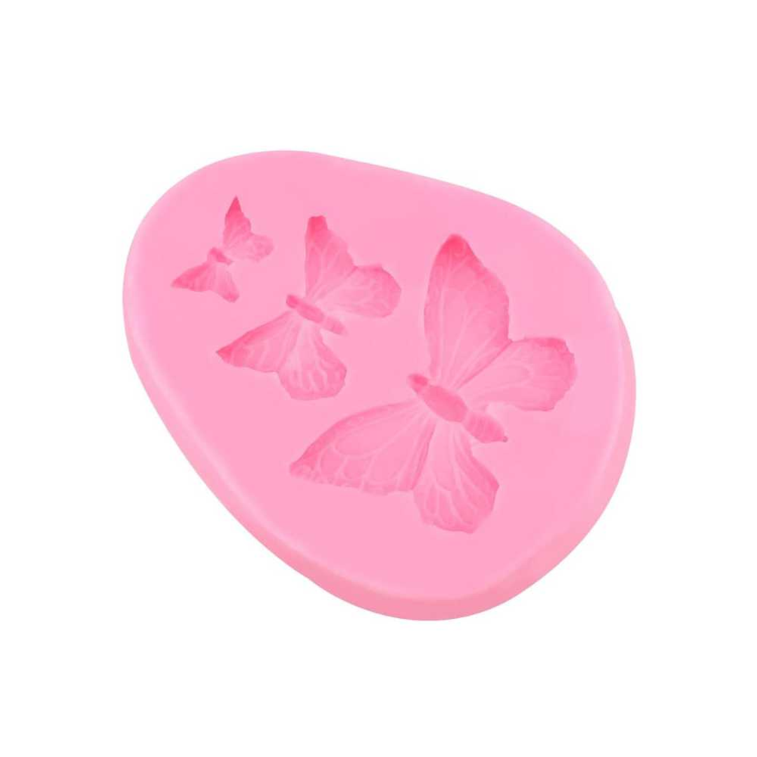 Molde Silicona Fondant 3 Mariposas 1