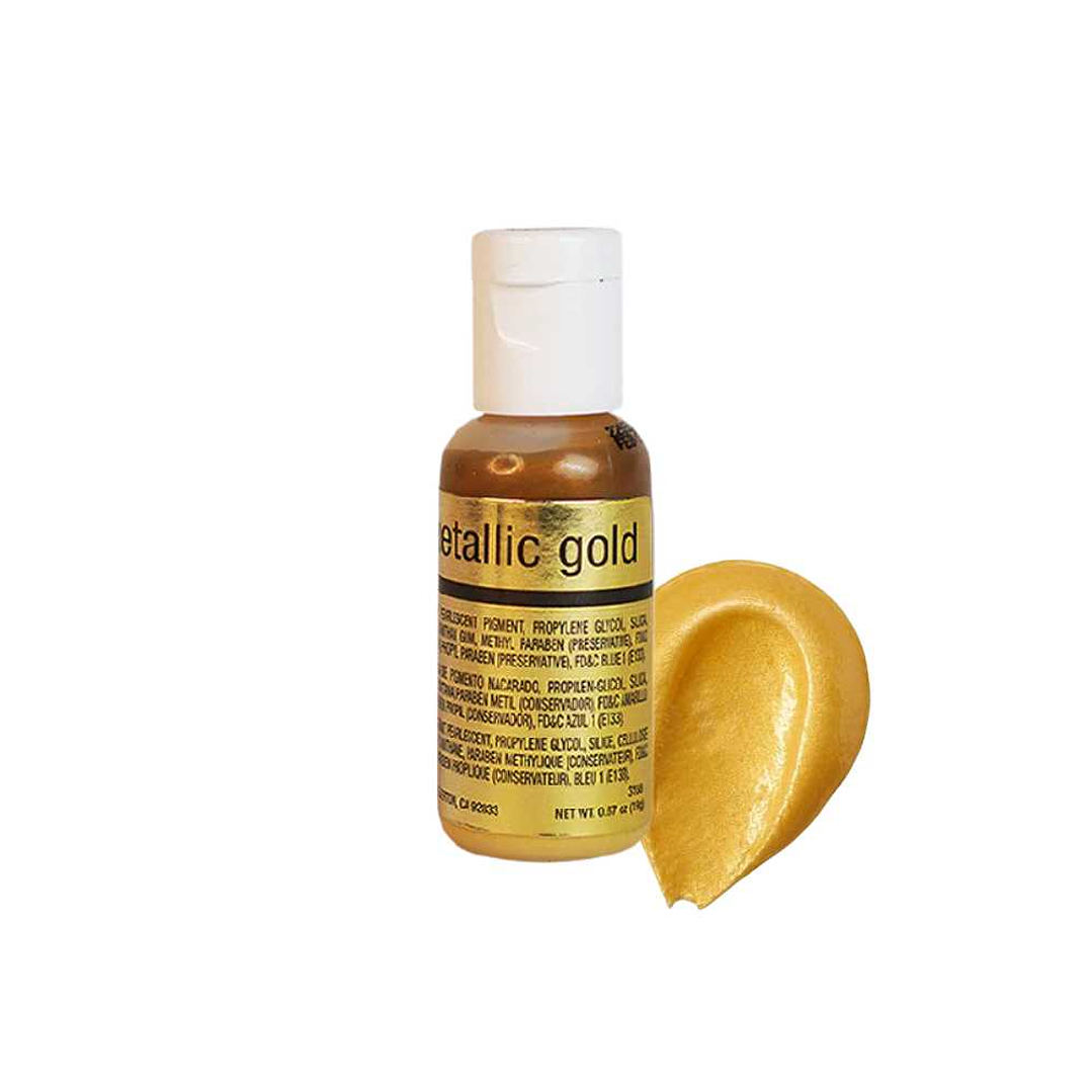Colorante para Aerógrafo Chefmaster – Metallic Gold 18g 1
