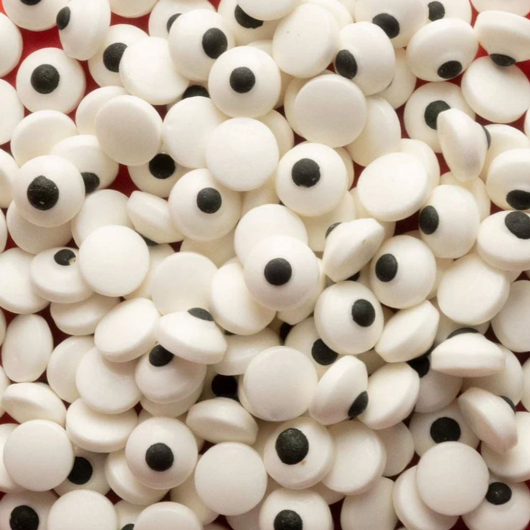 Sprinkles Premium Ojos Blancos 10 mm - Decoración de Repostería 453gr 1