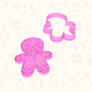 Cortador con Stamp para Galletas - Hombre de Jengibre