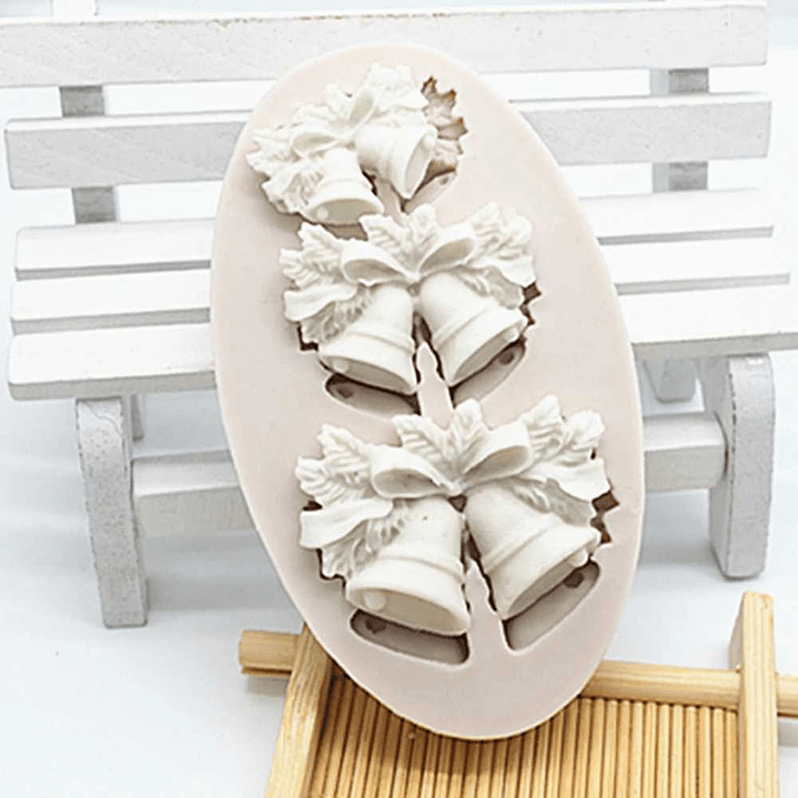 Molde Fondant 3 Campanas Navideñas 1