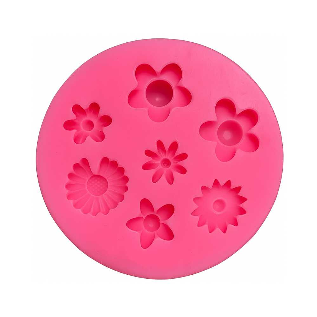 Molde Fondant 7 Flores pequeñas 1