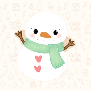 Cortador para Galletas - Hombre de Nieve 9 cm