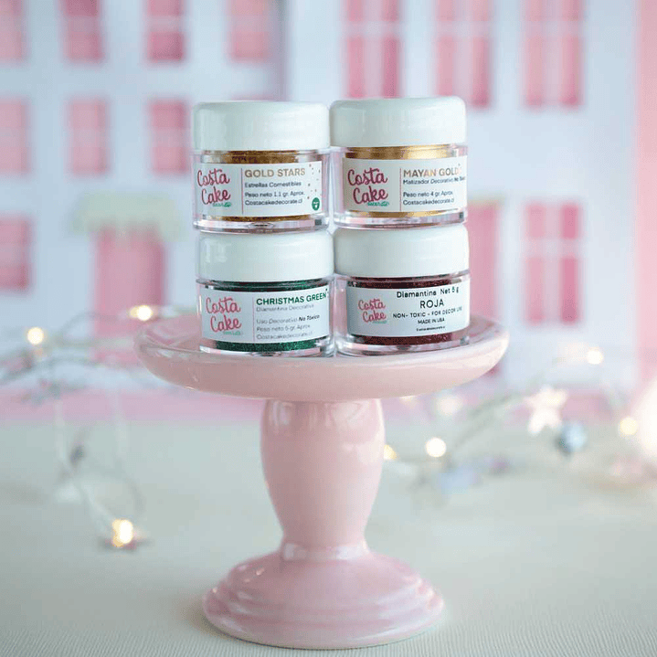 Set de brillos + Estrellitas Doradas Colección Navideña 1