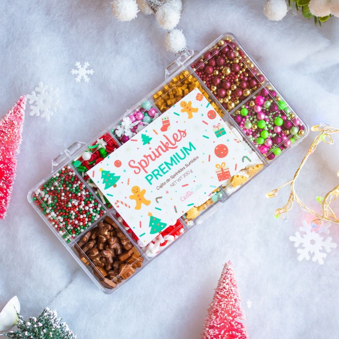 Cajita de Sprinkles Surtidos Navideños 200g 1