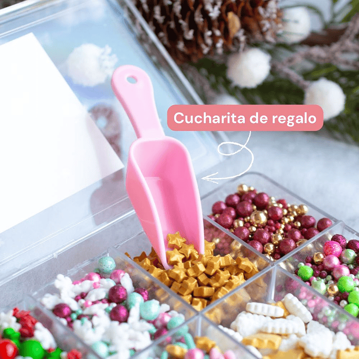 Cajita de Sprinkles Surtidos Navideños 200g 2