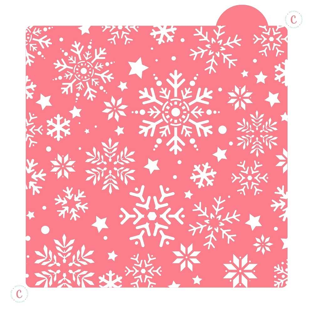 Stencil para Galletas Texturas Navideñas – 13x13cm 1