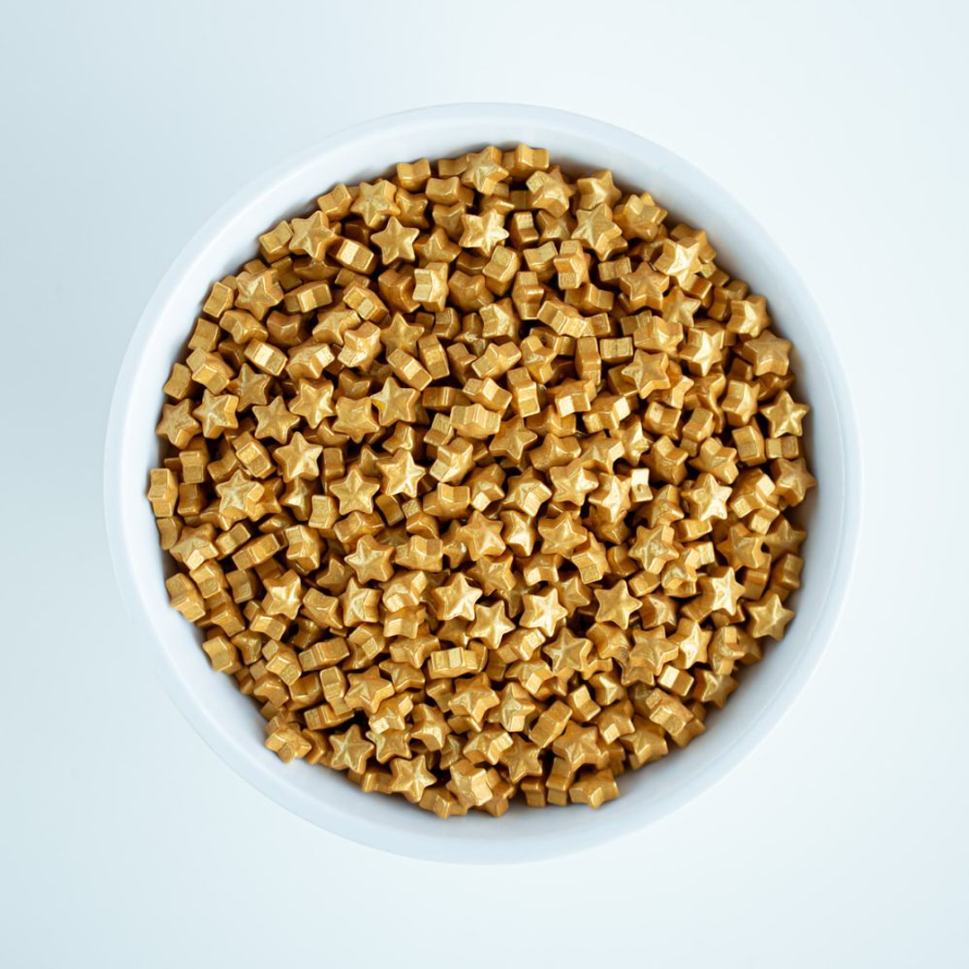 Figuras de Caramelo Estrellas Doradas - 30 gr 1