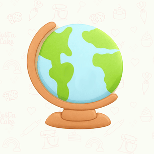 Mini Cortador 5cm - Globo Terraqueo