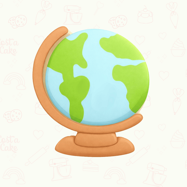 Mini Cortador 5cm - Globo Terraqueo 1