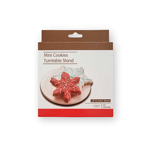 Base Giratoria Blanca para Decorar Galletas y Mini Tortas 12,5cm