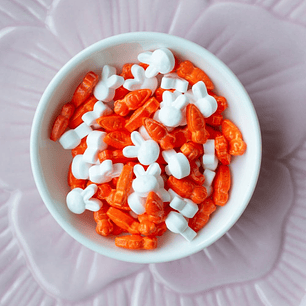  Figuras de Caramelo Zanahorias y Conejitos - 30 g
