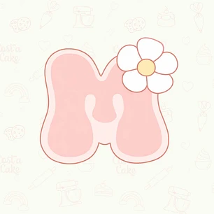 Cortador M con Flor 8 cm