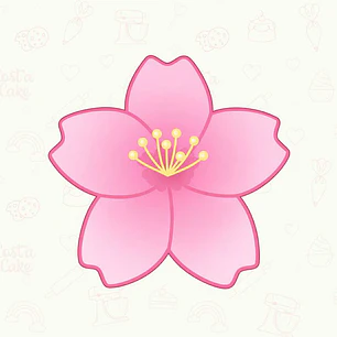 Cortador Flor Sakura 7,8 cm