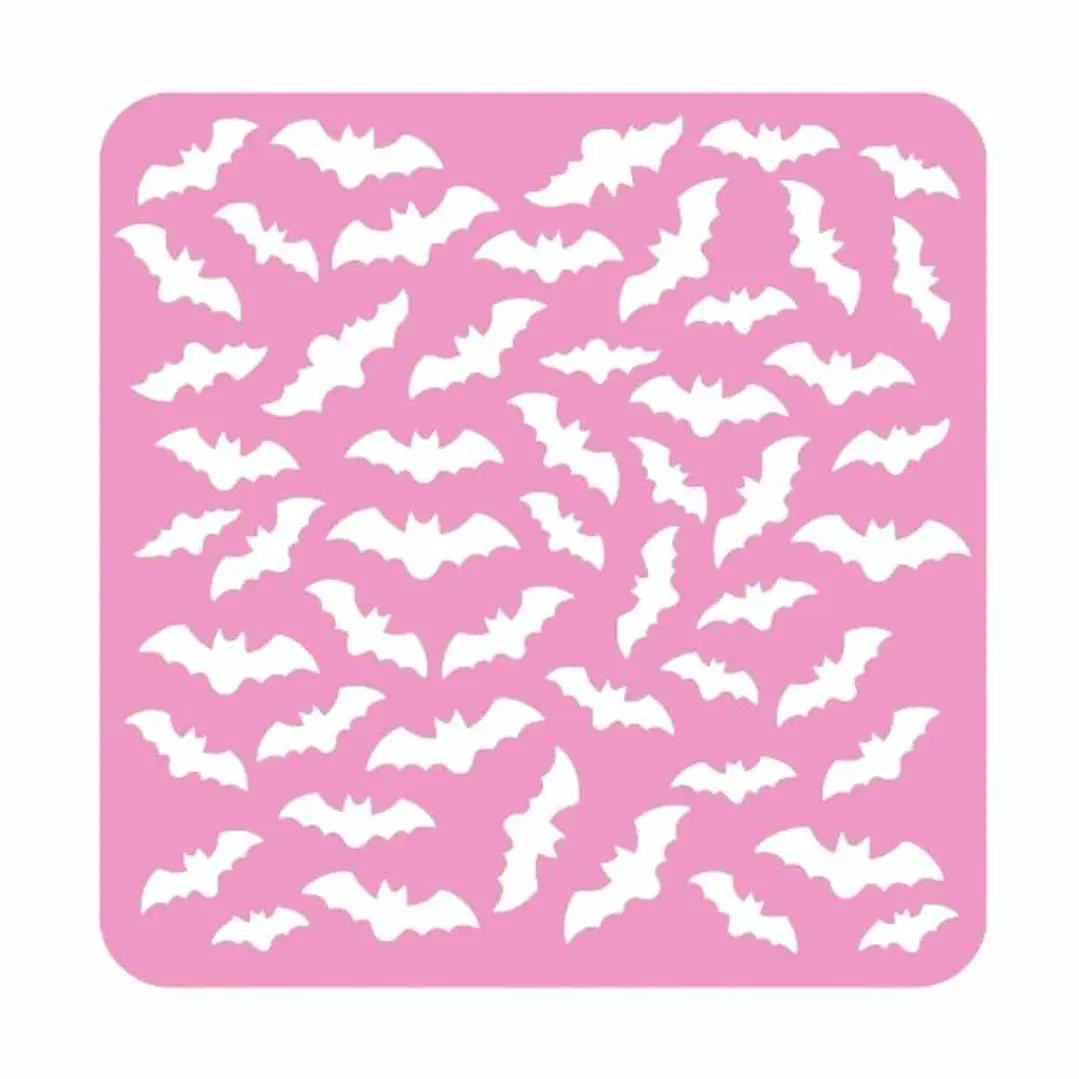 Stencil Halloween - Patrón Murcielagos 1