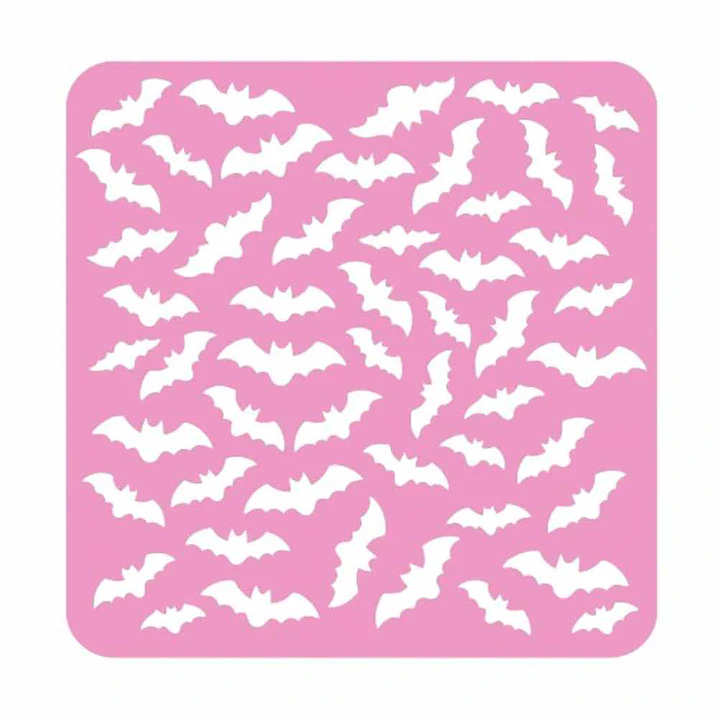 Stencil Halloween - Patrón Murcielagos 1