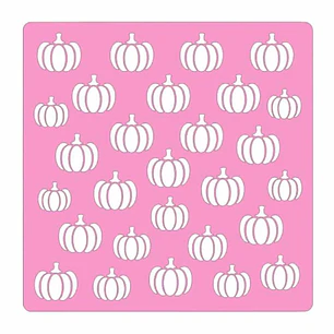 Stencil Halloween - Patrón mini Calabazas